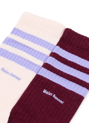 细节 - 点击放大 - ADIDAS - X Wales Bonner Striped Socks — Set Of 2