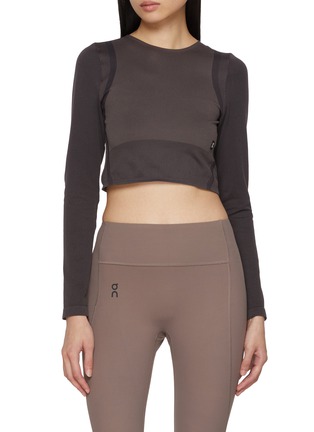 首图 - 点击放大 - ON - Studio Long Sleeve Knit Crop Top