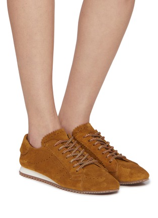 模特儿示范图 - 点击放大 - PEDRO GARCÍA - Celin Suede Women's Sneakers