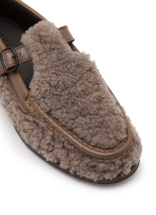 细节 - 点击放大 - HEREU - Alber Shearling T-Bar Loafers
