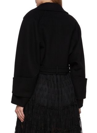 背面 - 点击放大 - CHLOÉ - Stand Collar Belted Hem Wool Jacket