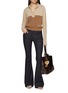模特儿示范图 - 点击放大 - CHLOÉ - Collared Wool Cashmere Cable Knit Sweater