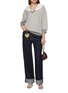 模特儿示范图 - 点击放大 - CHLOÉ - Long Sleeve Collared Fleece Sweater