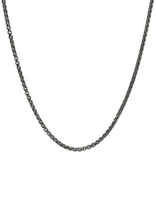 首图 - 点击放大 - JOHN HARDY - Matte Black Rhodium Box Chain Necklace — Size 24