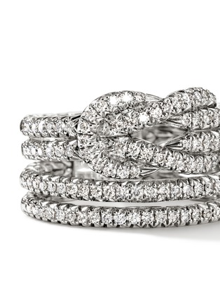 细节 - 点击放大 - JOHN HARDY - Love Knot Diamond Sterling Silver Ring — Size 8