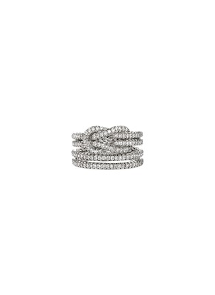 首图 - 点击放大 - JOHN HARDY - Love Knot Diamond Sterling Silver Ring — Size 8