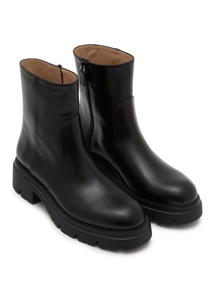 细节 - 点击放大 - STUART WEITZMAN - HUDSON LITE 皮革及踝靴