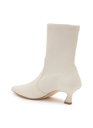  - STUART WEITZMAN - VINNIE 皮革拼接及踝中跟靴
