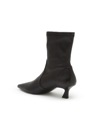  - STUART WEITZMAN - VINNIE 皮革拼接及踝中跟靴