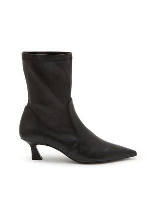 首图 - 点击放大 - STUART WEITZMAN - VINNIE 皮革拼接及踝中跟靴