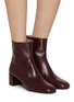 模特儿示范图 - 点击放大 - STUART WEITZMAN - Maeve 50 Leather Ankle Boots