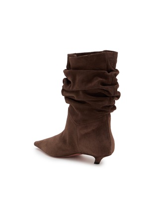  - AMINA MUADDI - 25 JAMIE 褶皱低跟靴