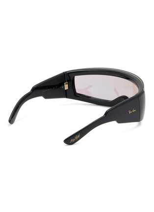 模特儿示范图 - 点击放大 - RAY-BAN - x A$AP Rocky Ultra Wrap 002 Nylon Mask Sunglasses