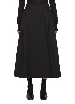 首图 - 点击放大 - BARENA - Flared Structured Midi Skirt