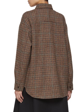 背面 - 点击放大 - BARENA - Plaid Check Wool Overshirt