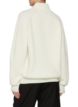 背面 - 点击放大 - BARENA - Shawl Collar Wool Cardigan