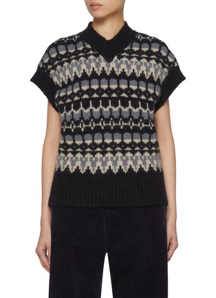 首图 - 点击放大 - BARENA - Fair Isle Knit Vest