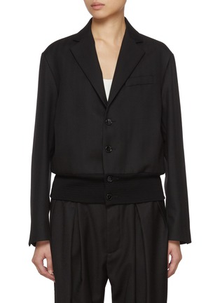 首图 - 点击放大 - BARENA - Tailored Combo Wool Jacket