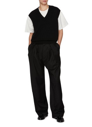 模特儿示范图 - 点击放大 - BARENA - Tie Waist Slouchy Pants
