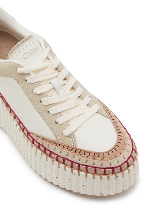 细节 - 点击放大 - CHLOÉ - Nama Leather Women's Platform Sneakers