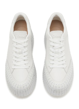 细节 - 点击放大 - CHLOÉ - Nama Leather Women's Platform Sneakers
