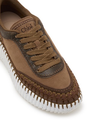 细节 - 点击放大 - CHLOÉ - Nama Leather Women's Platform Sneakers