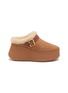 首图 - 点击放大 - CHLOÉ - Nama Suede Shearling Wedge Mules