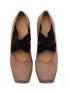 细节 - 点击放大 - UMA WANG - 45 Crisscross Elastic Band Leather Ballerina Pumps