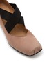 细节 - 点击放大 - UMA WANG - 45 Crisscross Elastic Band Leather Ballerina Pumps