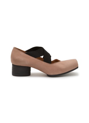 首图 - 点击放大 - UMA WANG - 45 Crisscross Elastic Band Leather Ballerina Pumps