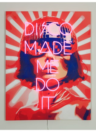 细节 –点击放大 - LOCOMOCEAN - DISCO MADE ME DO IT 霓虹灯挂画 — 粉色