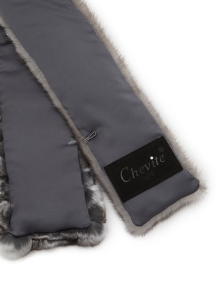 细节 - 点击放大 - CHEVITE - Mink Chinchilla Fur Muffler Scarf
