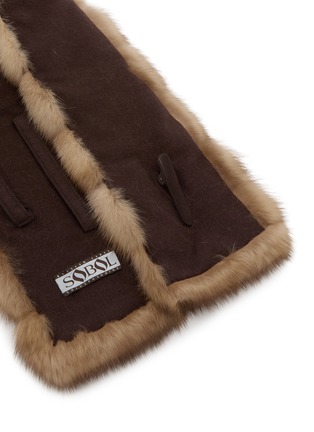 细节 - 点击放大 - CHEVITE - Sable Fur Muffler Scarf