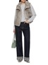 模特儿示范图 - 点击放大 - CHEVITE - Hooded Mink Fur Vest