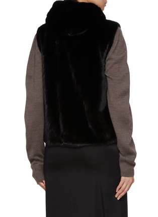 背面 - 点击放大 - CHEVITE - Hooded Mink Fur Vest
