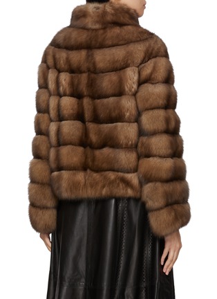 背面 - 点击放大 - CHEVITE - Stand Collar Sable Fur Jacket