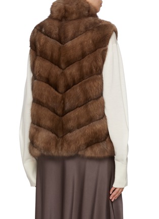 背面 - 点击放大 - CHEVITE - High Neck Sable Fur Vest