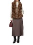 模特儿示范图 - 点击放大 - CHEVITE - High Neck Sable Fur Vest