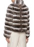 背面 - 点击放大 - CHEVITE - Stand Collar Chinchilla Fur Jacket