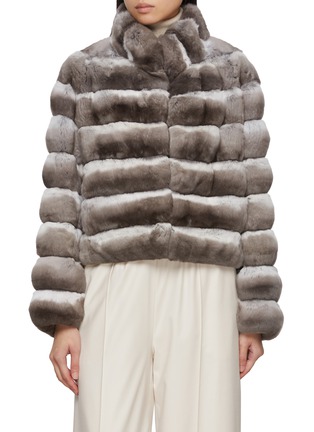 首图 - 点击放大 - CHEVITE - Stand Collar Chinchilla Fur Jacket