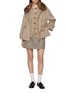 模特儿示范图 - 点击放大 - CHEVITE - High Neck Sable Fur Cashmere Jacket