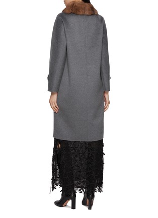 背面 - 点击放大 - CHEVITE - Sable Fur Collar Cashmere Coat