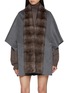 首图 - 点击放大 - CHEVITE - Mink Fur Trim Cashmere Cape