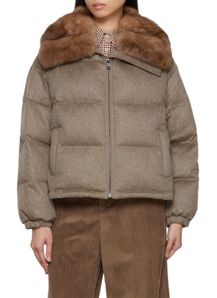 首图 - 点击放大 - CHEVITE - Cashmere Sable Fur Puffer Jacket