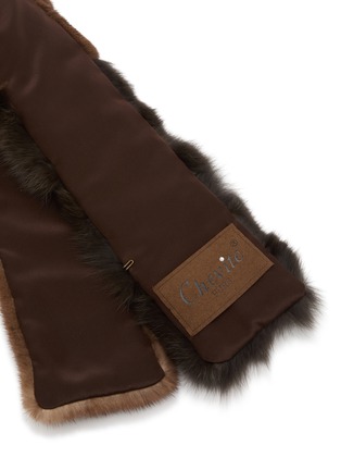 细节 - 点击放大 - CHEVITE - Mink Sable Fur Muffler Scarf