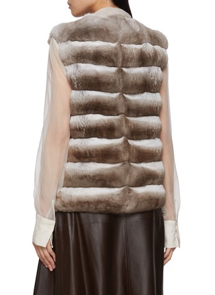 背面 - 点击放大 - CHEVITE - Round Neck Chinchilla Fur Vest