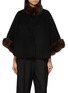 首图 - 点击放大 - CHEVITE - Sable Fur Trim Cashmere Cape