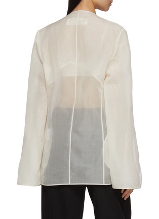 背面 - 点击放大 - GIA STUDIOS - Dover Sheer Silk Jacket