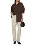 模特儿示范图 - 点击放大 - GIA STUDIOS - Aeron Cotton Poplin Shirt