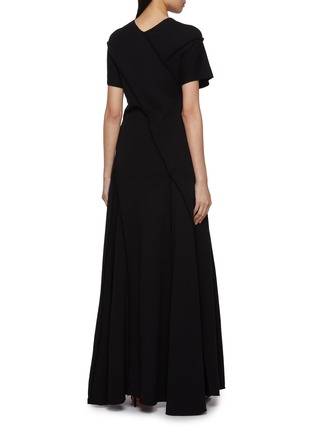 背面 - 点击放大 - GIA STUDIOS - Windsor Asymmetric Hem Cotton Wool Dress